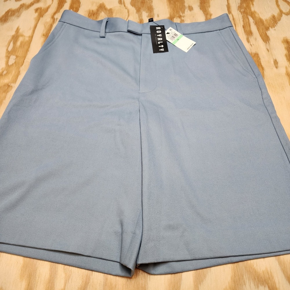 Royalty by Maluma X Macy's‎ Men's 34 Knee-Length Chino Shorts Light Blue $69 NWT